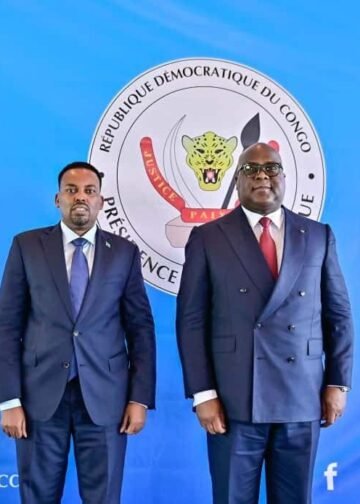 Somali Ambassador to Congo Presents Credentials to President Félix Tshisekedi